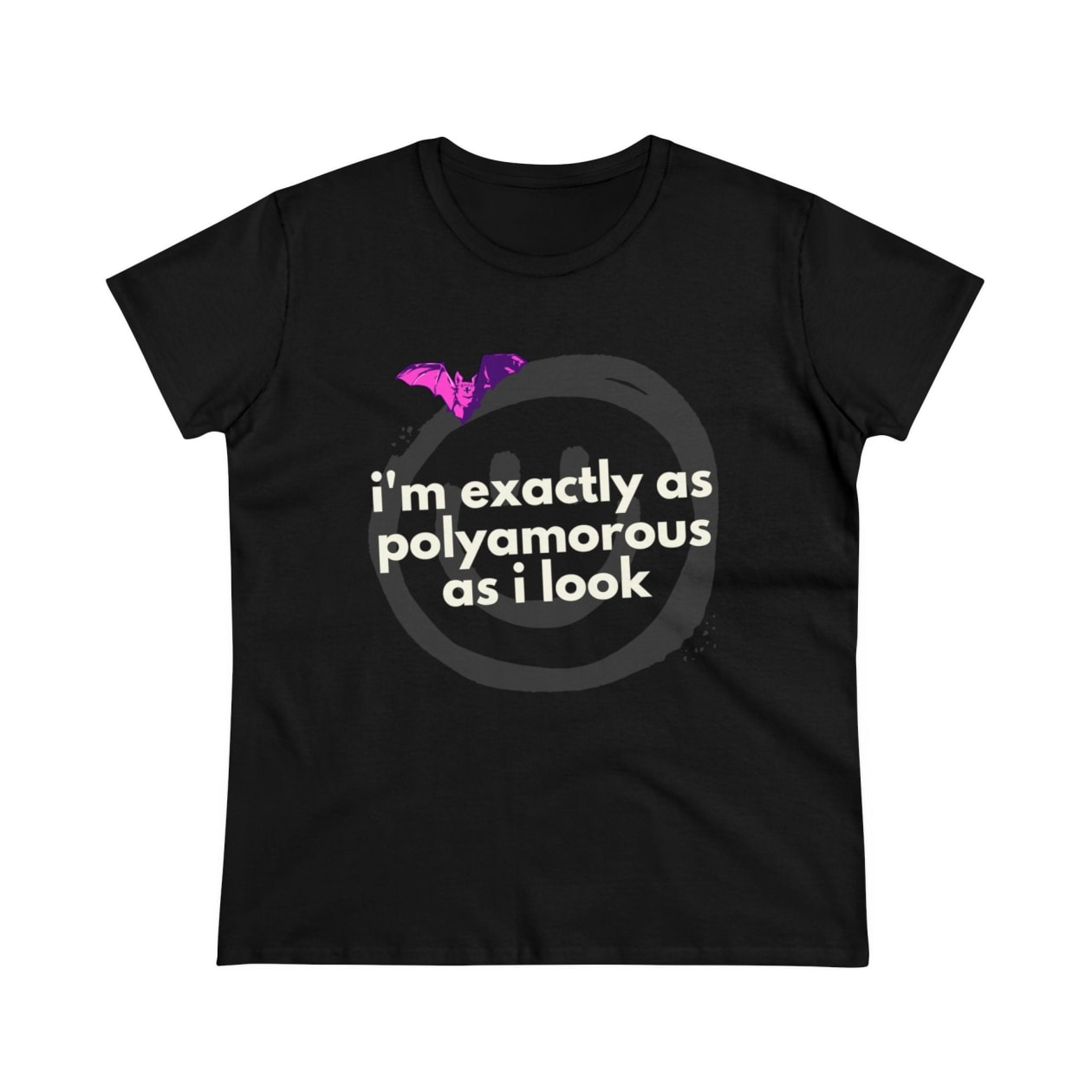 I'm Exactly as Polyamorous as I Look Women's Midweight Cotton Tee