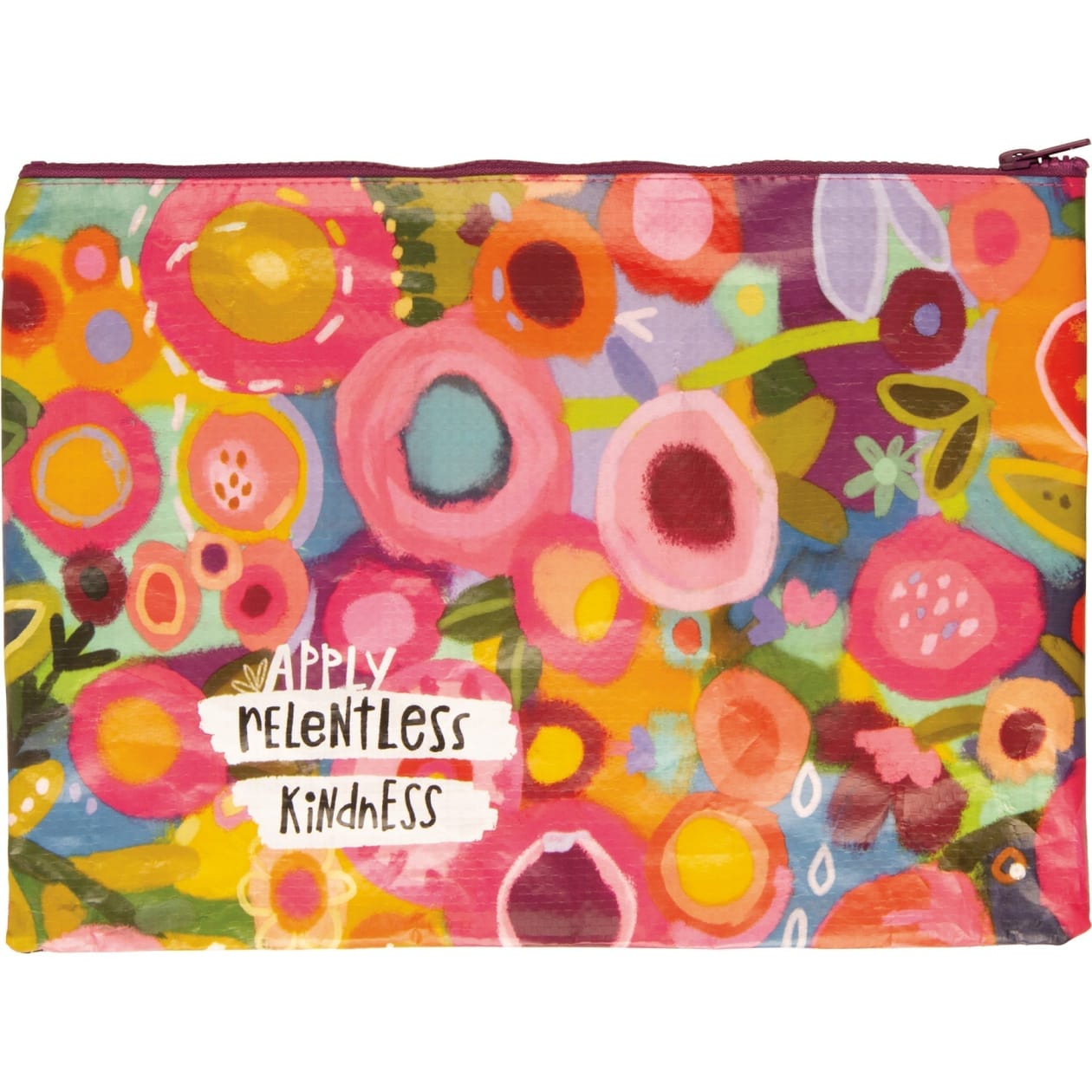 Jumbo Pouch Apply Relentless Kindness Jumbo Zipper Folder | 14.25" x 10"