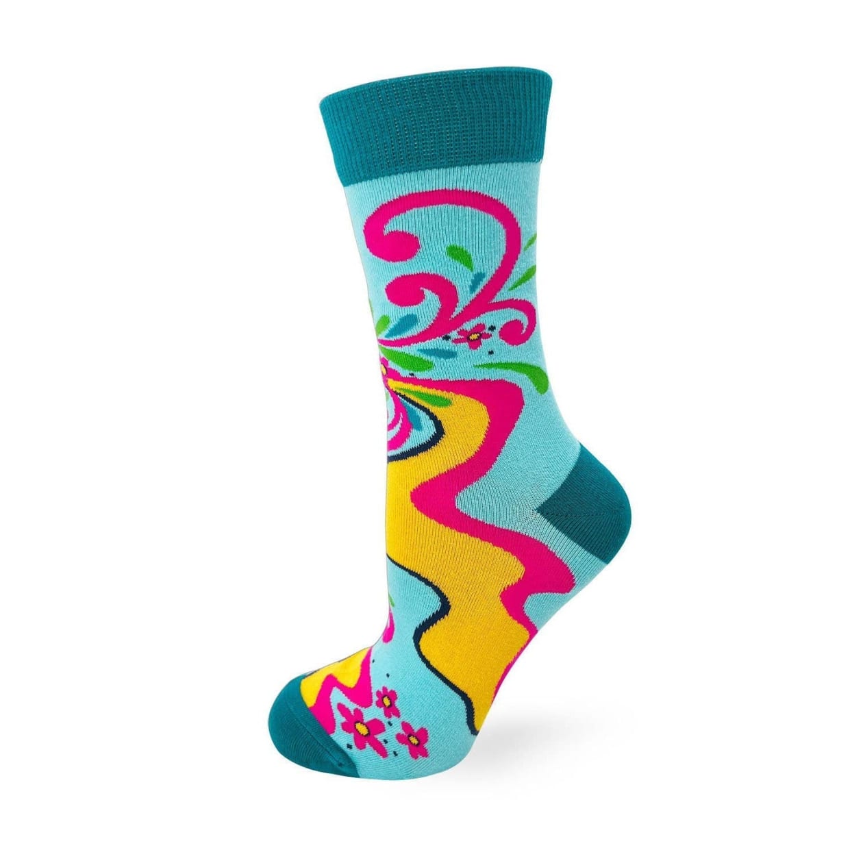 Love Yourself You Badass Bitch Ladies' Novelty Crew Socks | Colorful Women's Footwear