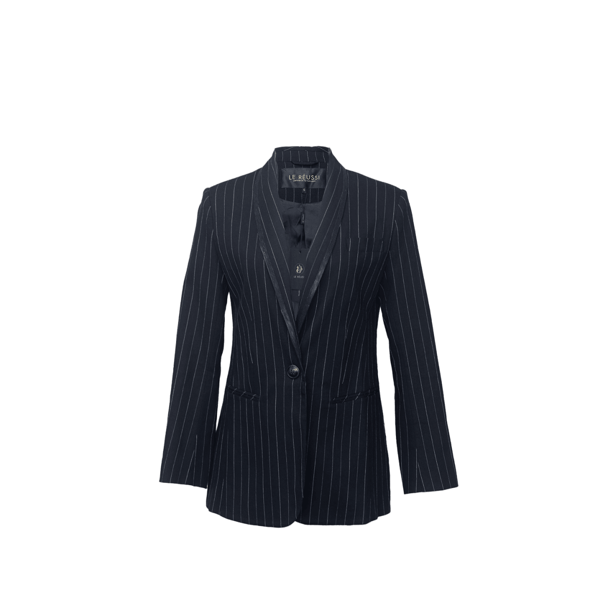 Black Pinstripes Blazer