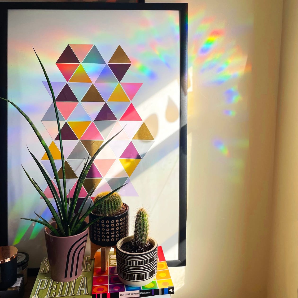 Mushroom Rainbow Sun Catcher | Window Decal Transforms Light Into a Rainbow