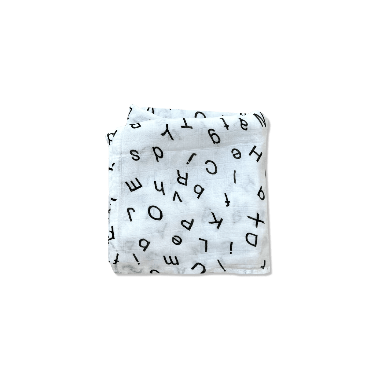 Organic Cotton & Bamboo Swaddle Alphabet