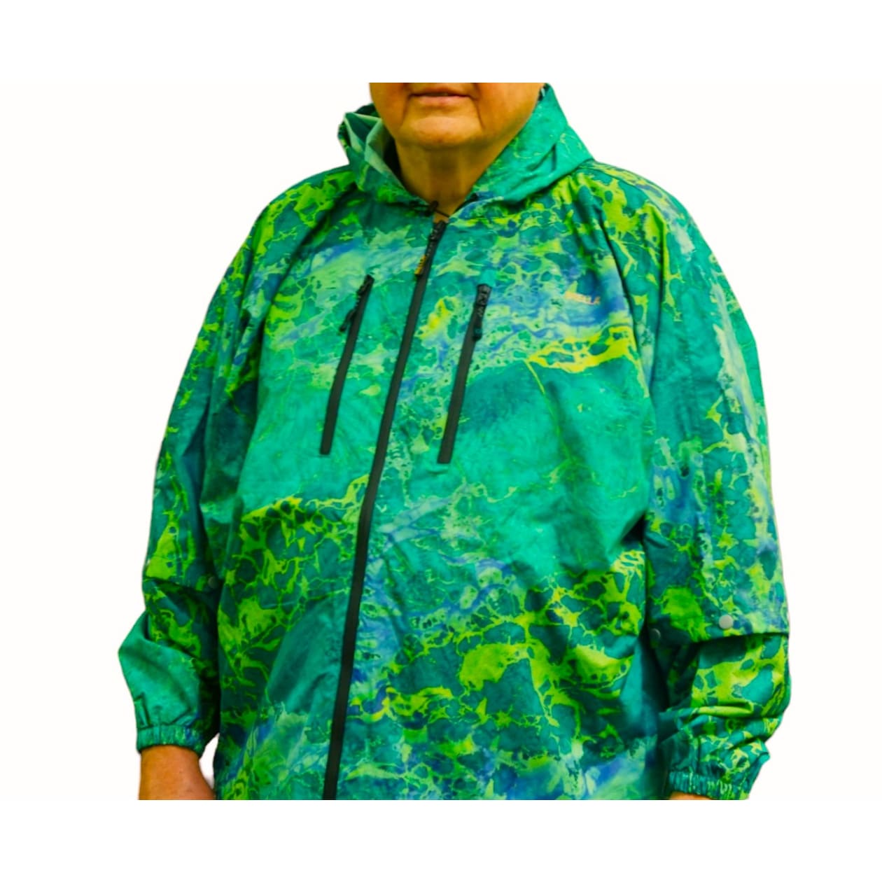 Brella 2015 Blue Green Unisex Rain Jacket