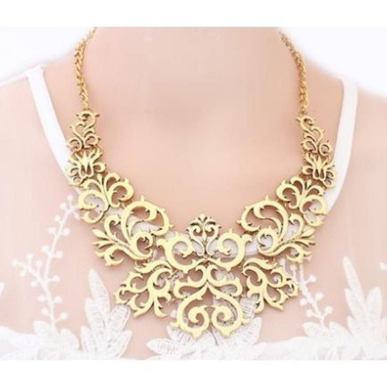 True Baroque Necklace in Gold, Magenta, or Black