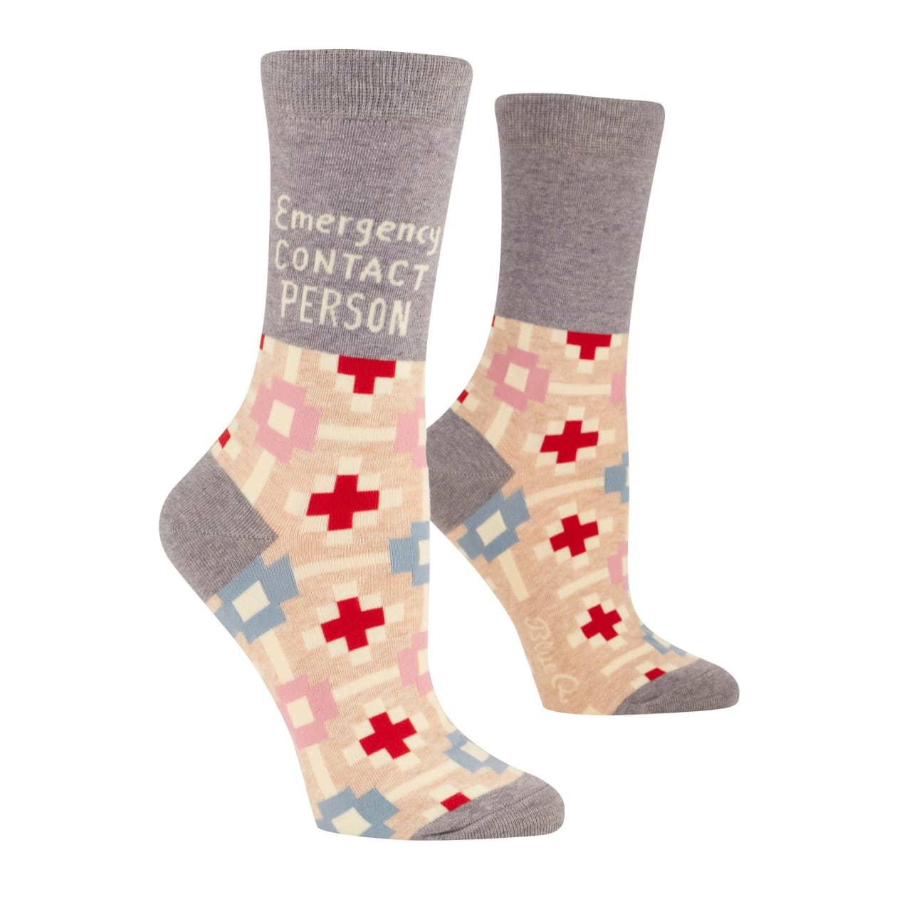 Emergency Contact Person Women's Crew Socks | BlueQ at GetBullish