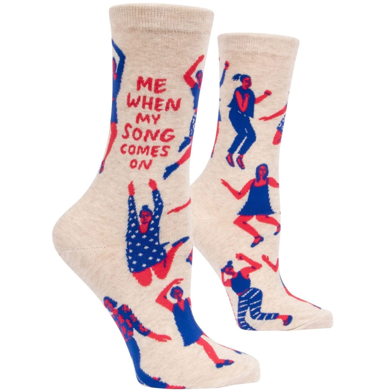 Me When My Song Comes On Women's Crew Socks | BlueQ at GetBullish