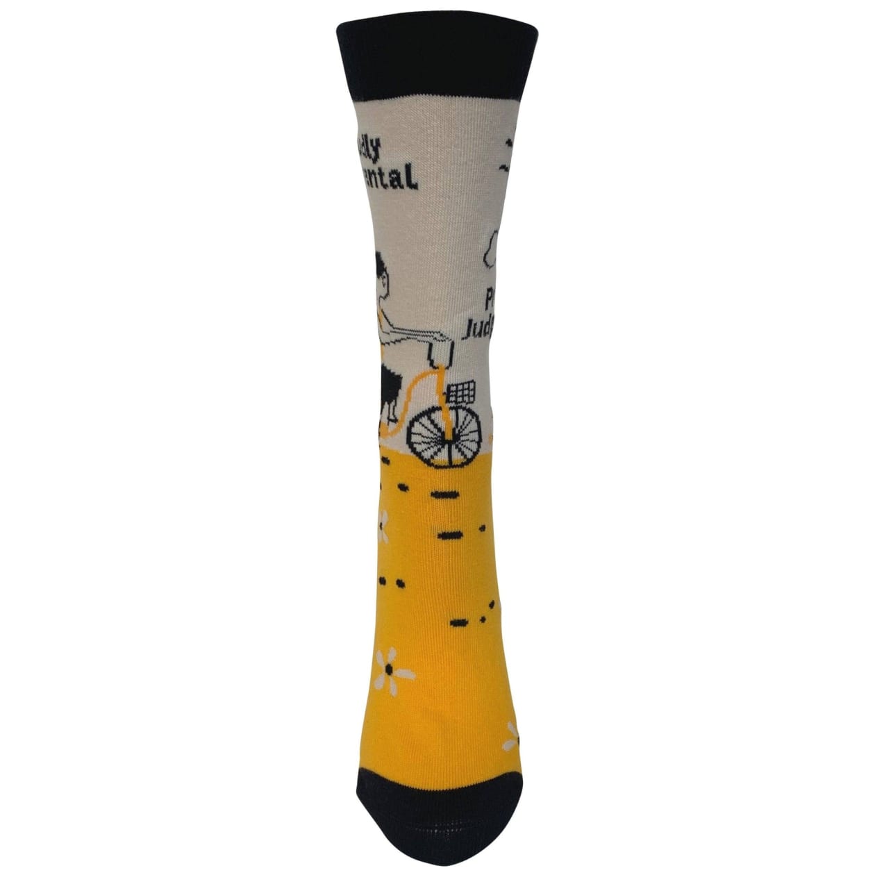 Proudly Judgmental Women's Crew Socks | Girl on a Bicycle