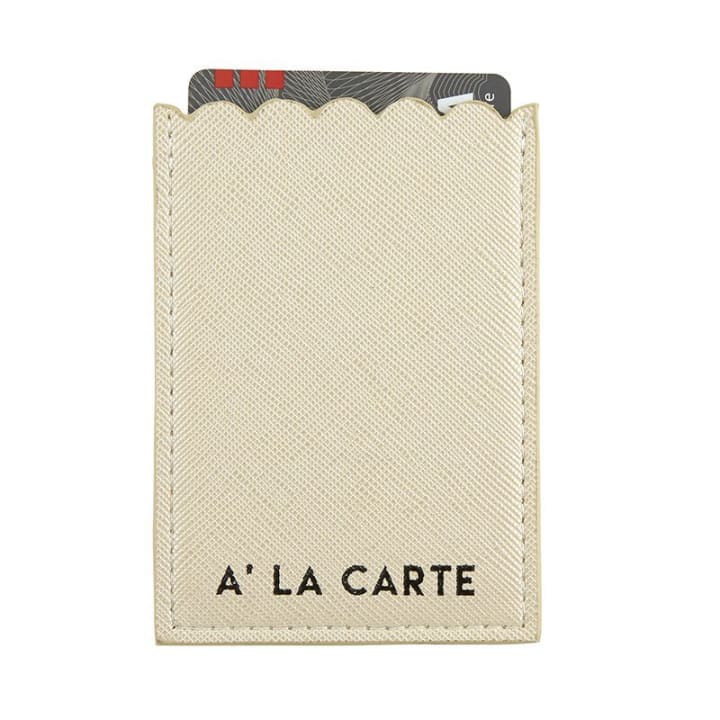 A' La Carte Phone Pocket in Cream | Adhesive Pocket 2.5" x 3.5" for Cards or Cash