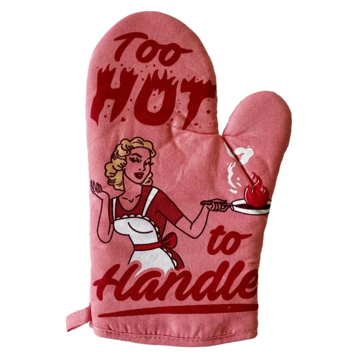 Too Hot To Handle Oven Mitt | Kitchen Thermal Single Pot Holder