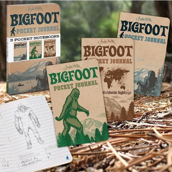 Bigfoot Pocket Journal Notebook - Set of 3