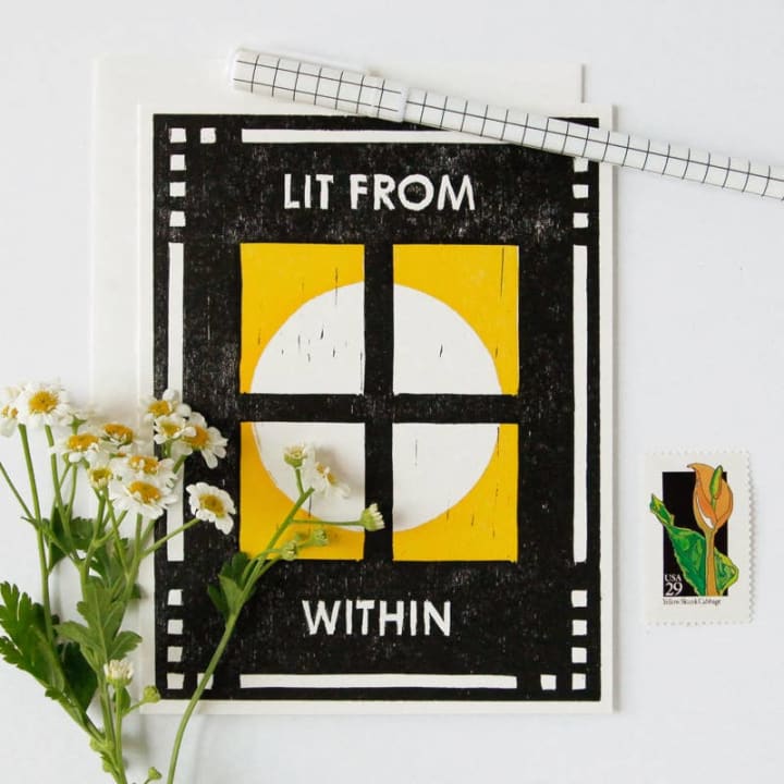 Lit From Within Greeting Card