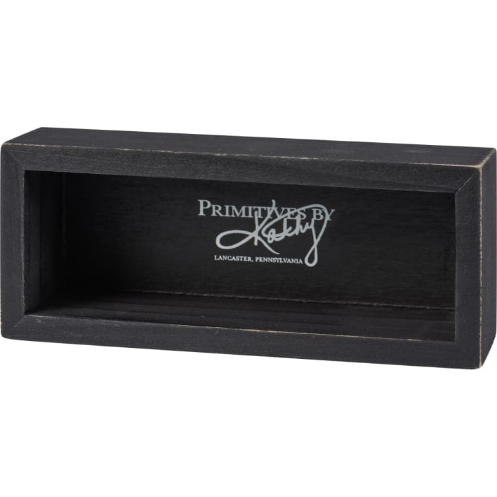 Everything Is Figureoutable Wooden Box Sign | Black and White Desk Wall Display