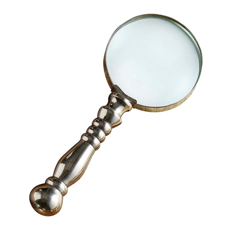 Vintage Style Magnifying Glass with Silver Handle