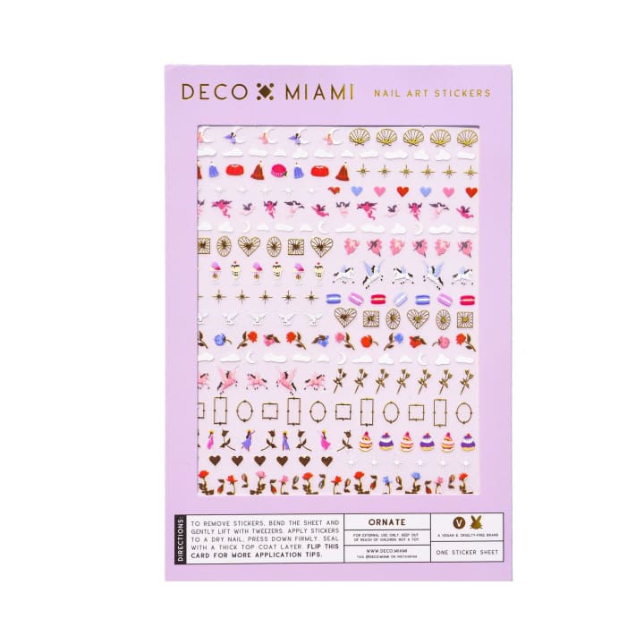 Ornate Nail Art Sticker Set | Vegan & Cruelty-Free | Use on Polish, Gel, or Natural Nails