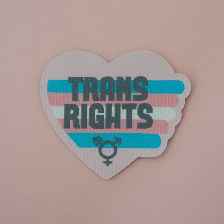 Trans Rights Iron On Patch