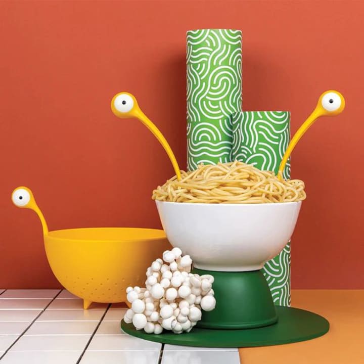 Pasta Monsters Servers | Googly-Eyed Spoon and Fork Set