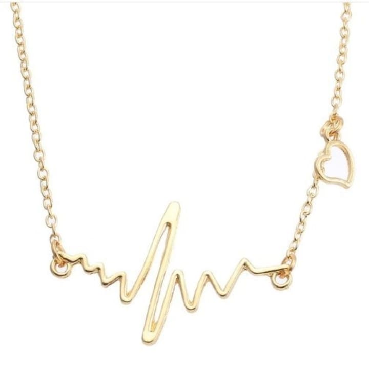 Every Heartbeat Necklace in Gold