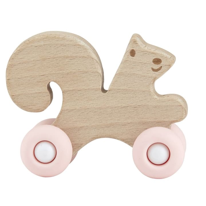 Baby Gift Squirrel Silicone Toy | Wood Shaped | 3" x 3.75"