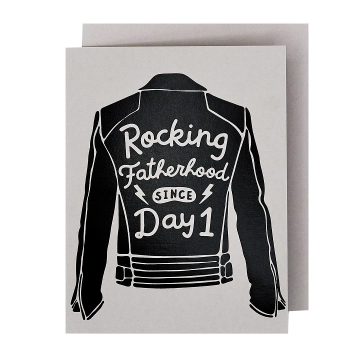 Rocking Fatherhood Since Day 1 Greeting Card  | Father's Day Message Card