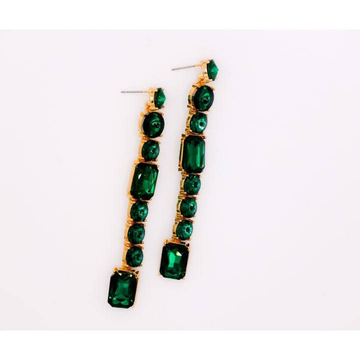 Emerald Cascade Earrings