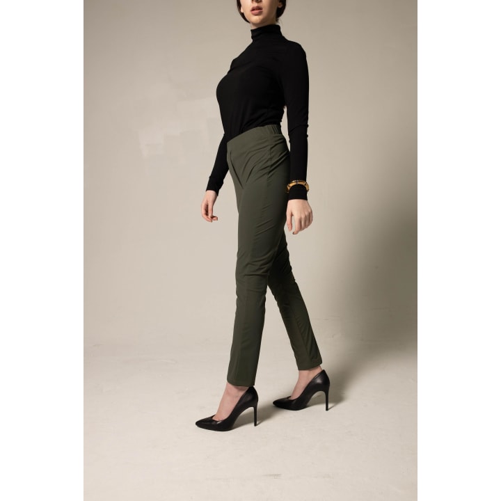 Olive Skinny Pants Women's Trousers