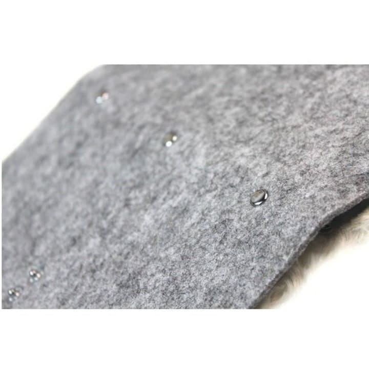 Felt Business Card Holder in Gray