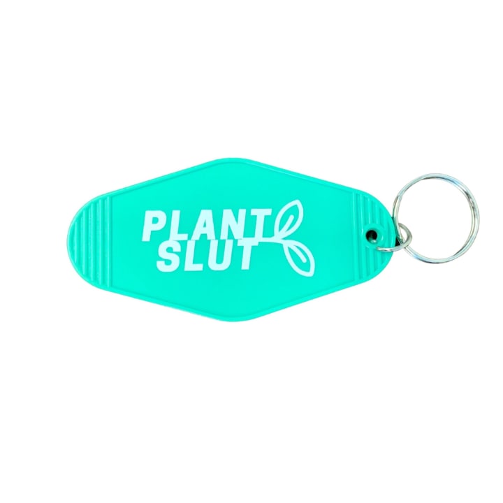 Plant Slut Leaf Motel Style Keychain 🌿