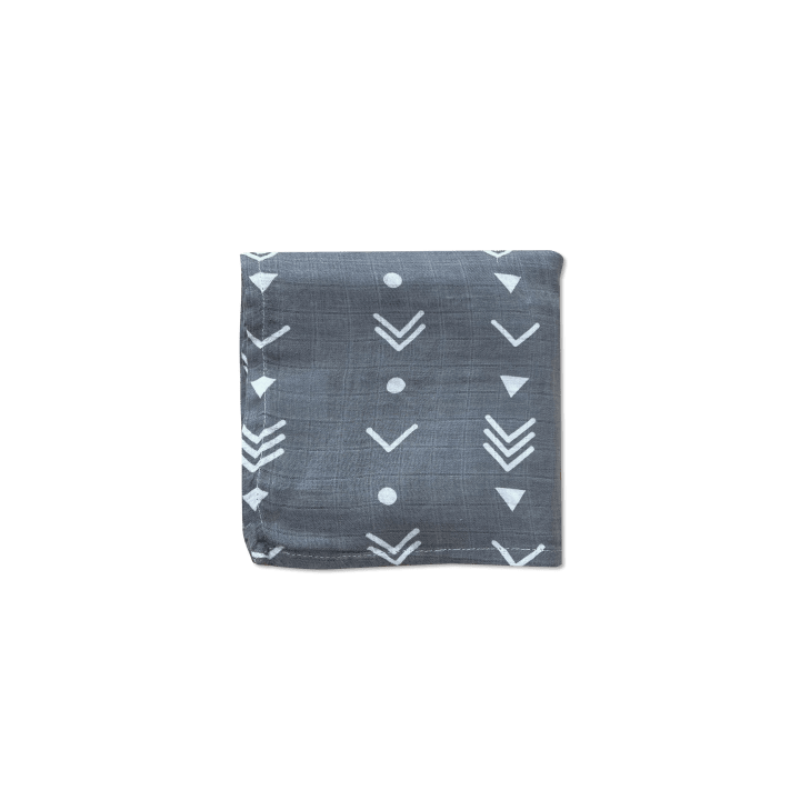 Organic Cotton & Bamboo Swaddle Gray Arrow