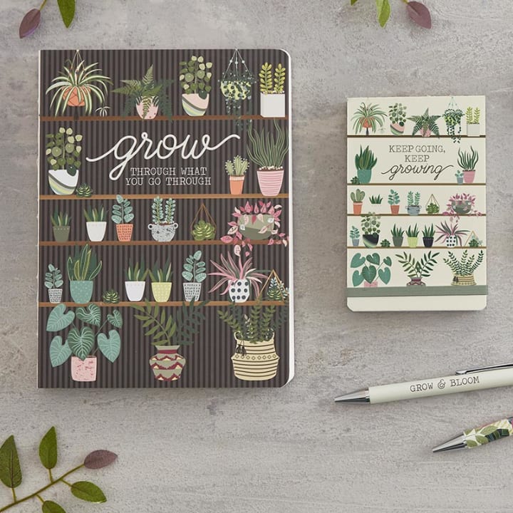 Grow & Bloom Pen Set of 2 | Giftable Pens in Box | Refillable