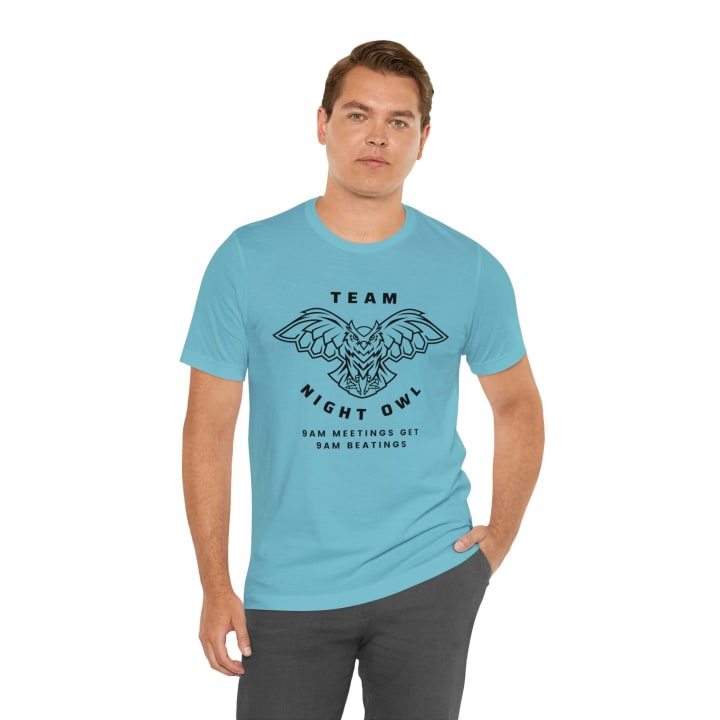 Team Night Owl Unisex Jersey Short Sleeve Tee