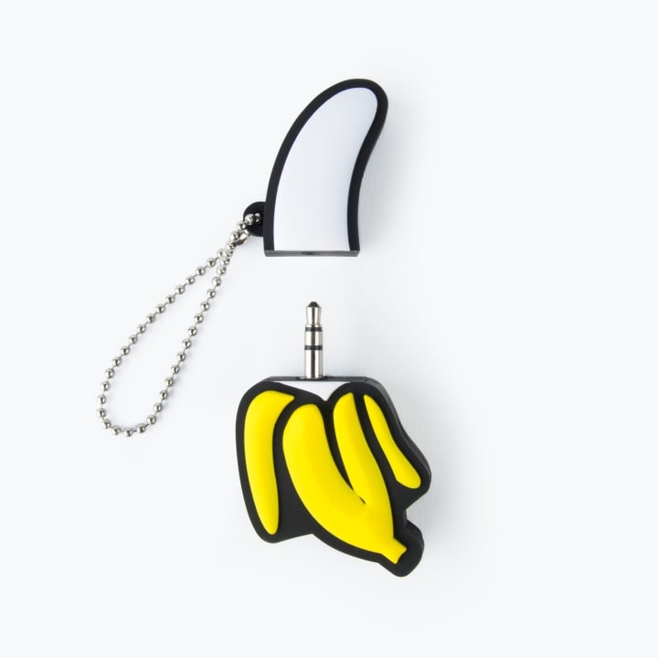 Banana Audio Headphone Splitter for Devices with Traditional Headphone Jack