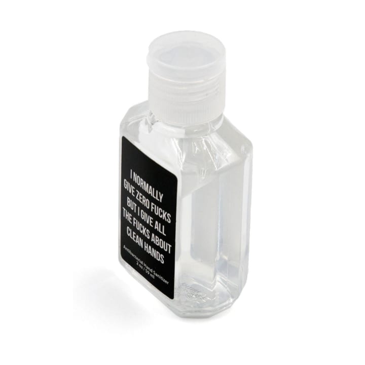 I Normally Give Zero Fucks But I Give All the Fucks About Clean Hands Hand Sanitizer | 62% Alcohol Antibacterial