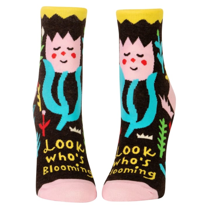 Look Who's Blooming Women's Ankle Socks | BlueQ at GetBullish