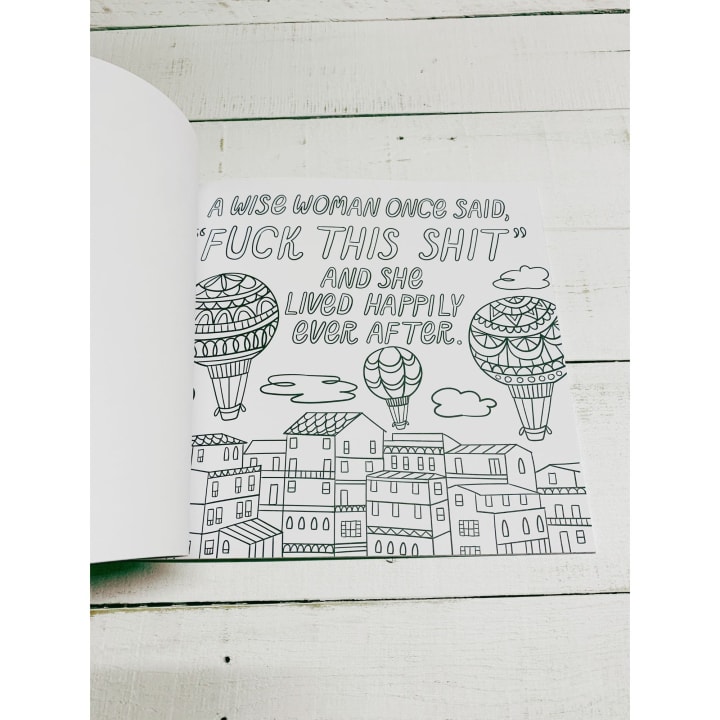 Inner F*cking Peace Adult Coloring Book | Unfiltered Art Therapy Book