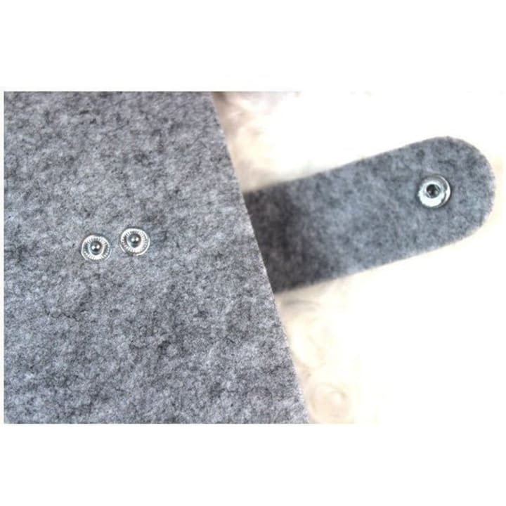 Felt Business Card Holder in Gray