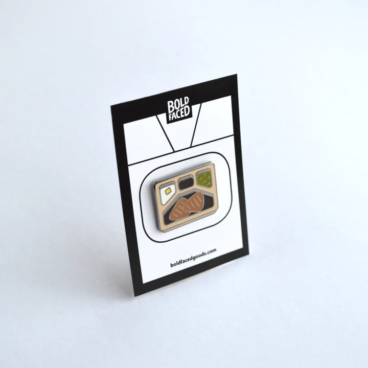 TV Dinner '80s Retro Enamel Pin