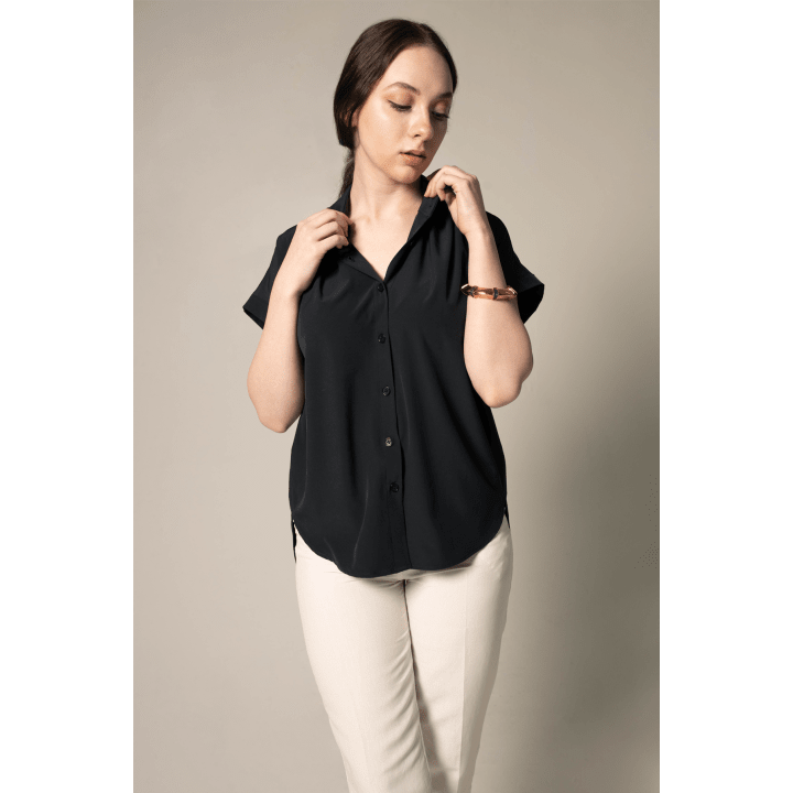 Classic Black Blouse