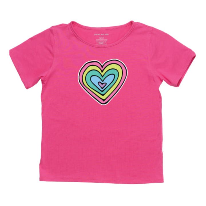 The Everyday Sensory Friendly Tee: Layered Heart - Size: 2T