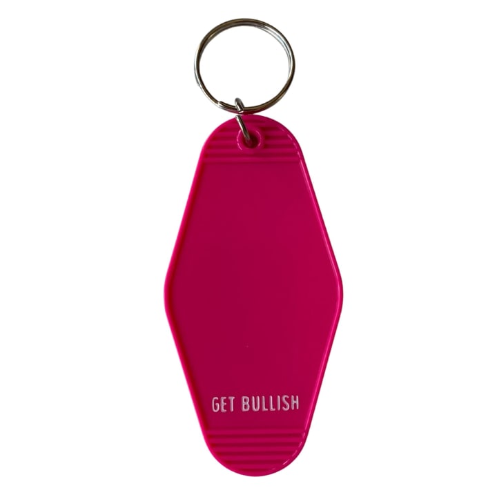 Come Home Take Off That Bra Motel Style Keychain in Fuchsia Pink