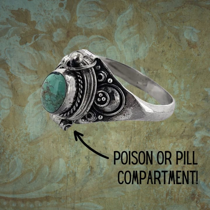 Poison Ring | Turquoise and Sterling Silver | Sizes 7-8