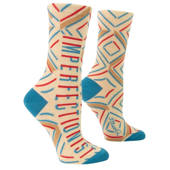 Imperfectionist Women's Crew Socks | BlueQ at GetBullish