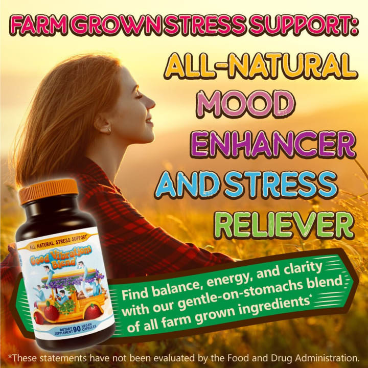 Stress Support - Good Vibrations Blend - Ashwagandha, Lions Mane, & More