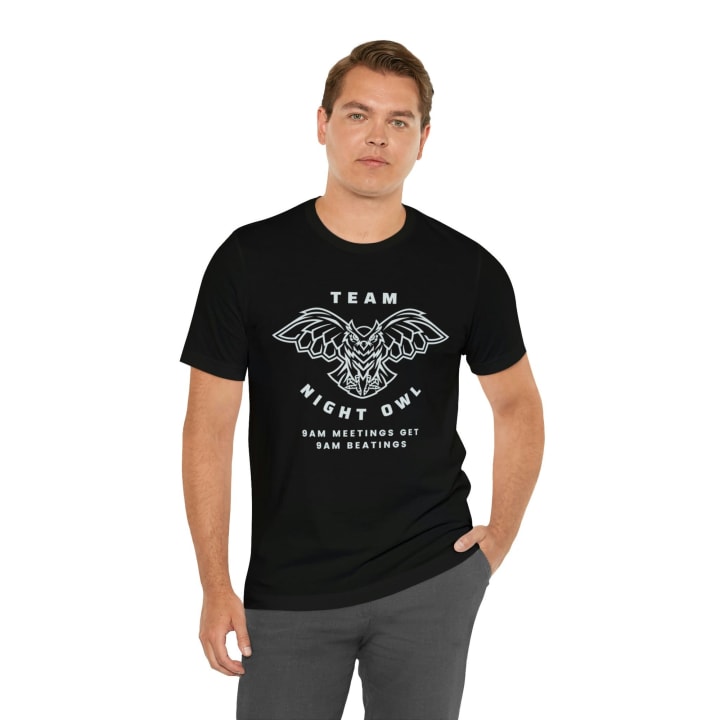 Team Night Owl Unisex Jersey Short Sleeve Tee