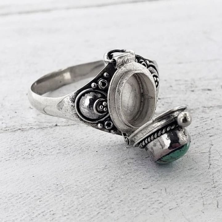 Poison Ring | Turquoise and Sterling Silver | Sizes 7-8