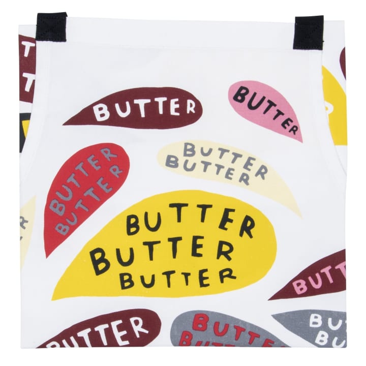 Last Call! Butter Butter Butter Funny Cooking and BBQ Apron Unisex 2 Pockets Adjustable Strap 100% Cotton | BlueQ at GetBullish