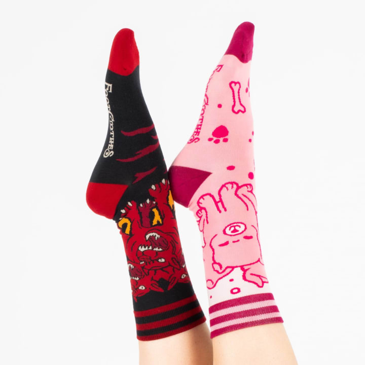 Cute Cerberus Socks | Mythical Multi-headed Dog Footwear