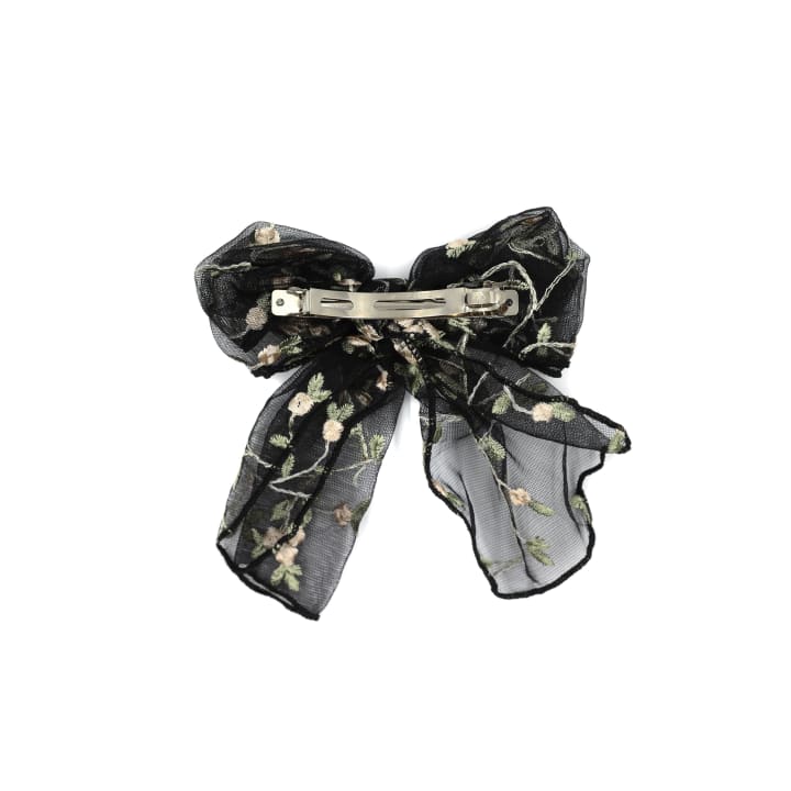 Dark Prairie Hair Bow with Clip