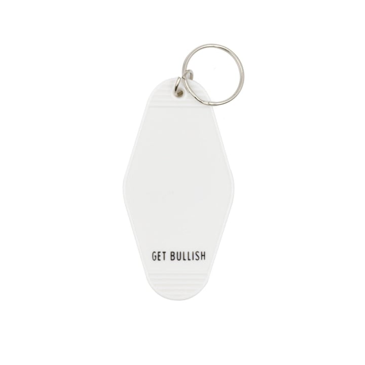 Socialist Snowflake White Motel Style Keychain