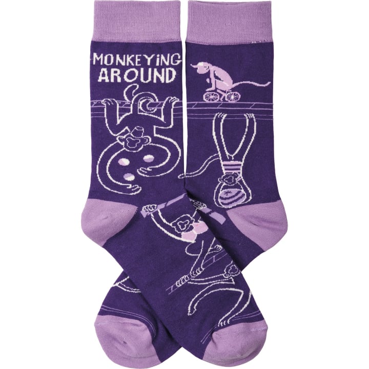 Monkeying Around Socks | Funny Unisex Socks