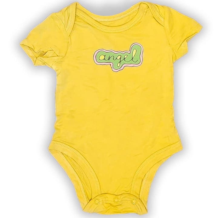 The Everyday Graphic Baby Onesie: Angel - Size: 6-9 months